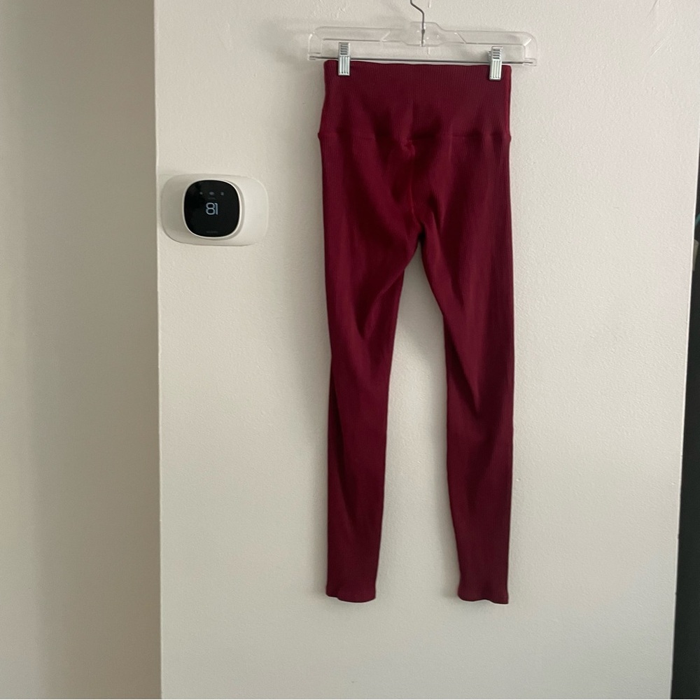 Carbon38 Red Leggings Slim Fit size small